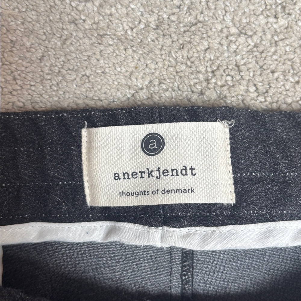 Unisex Grey Pinstripe Pants - Picture 3 of 5